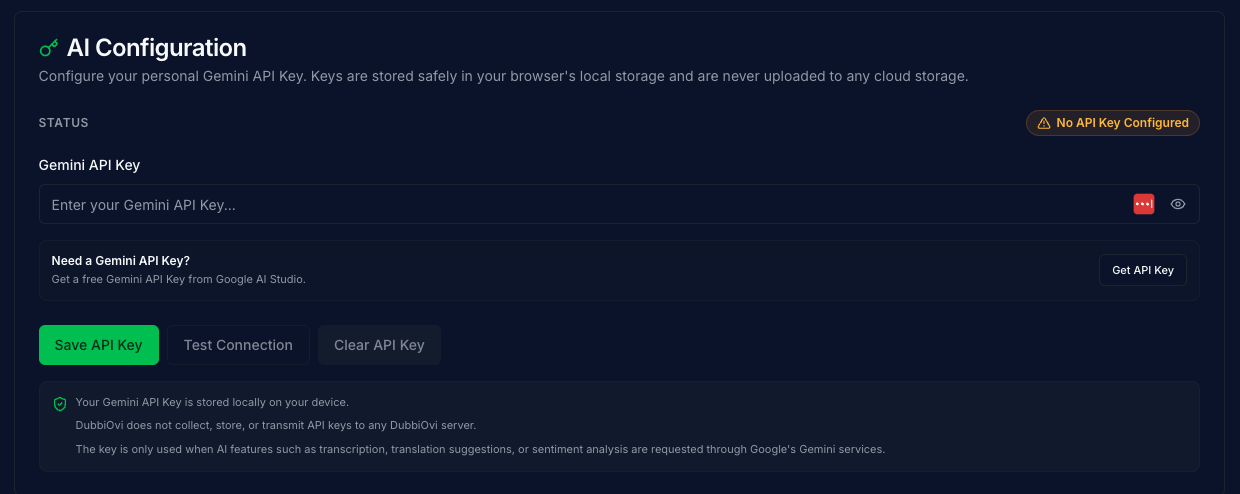AI Configuration